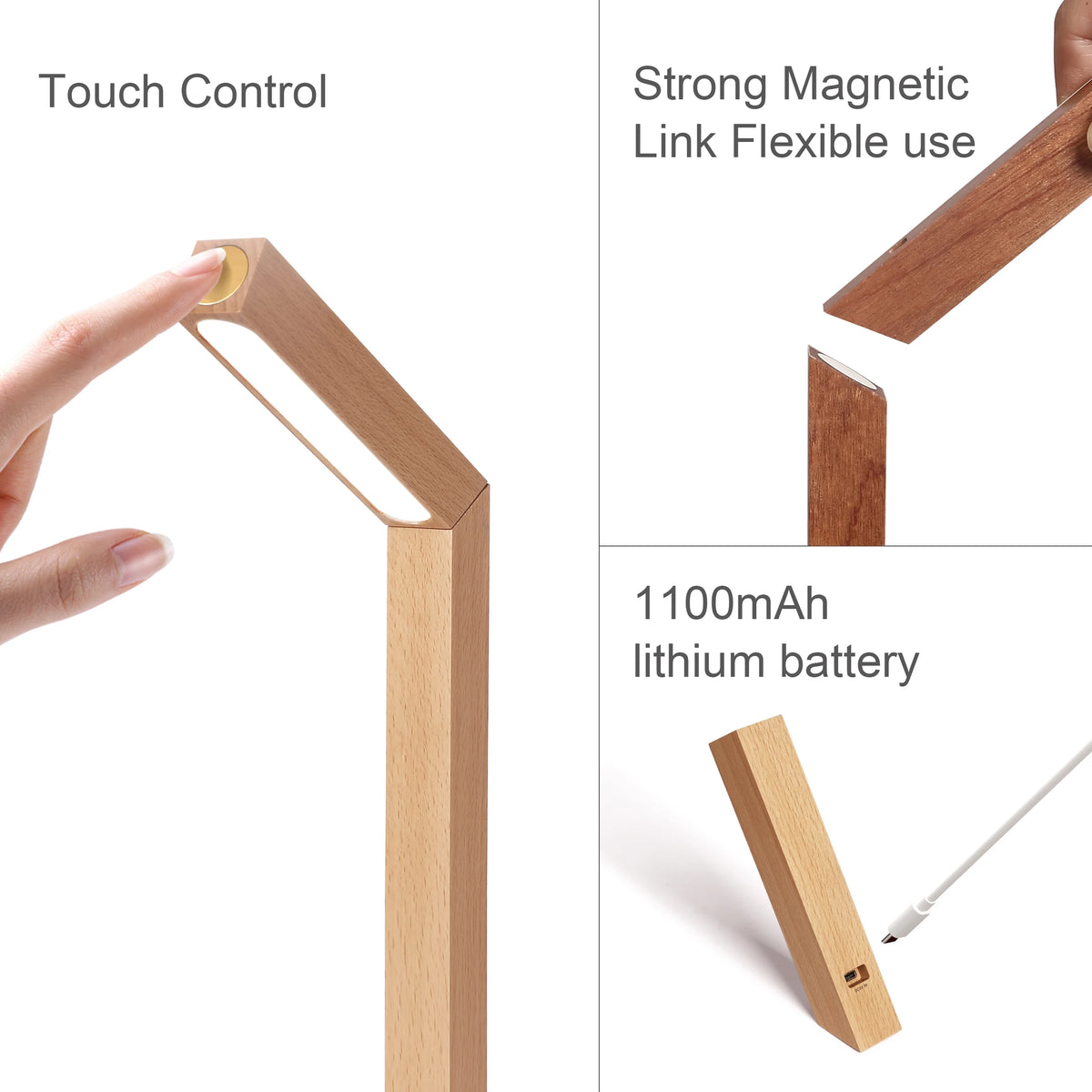 Rotating Wooden Lamp