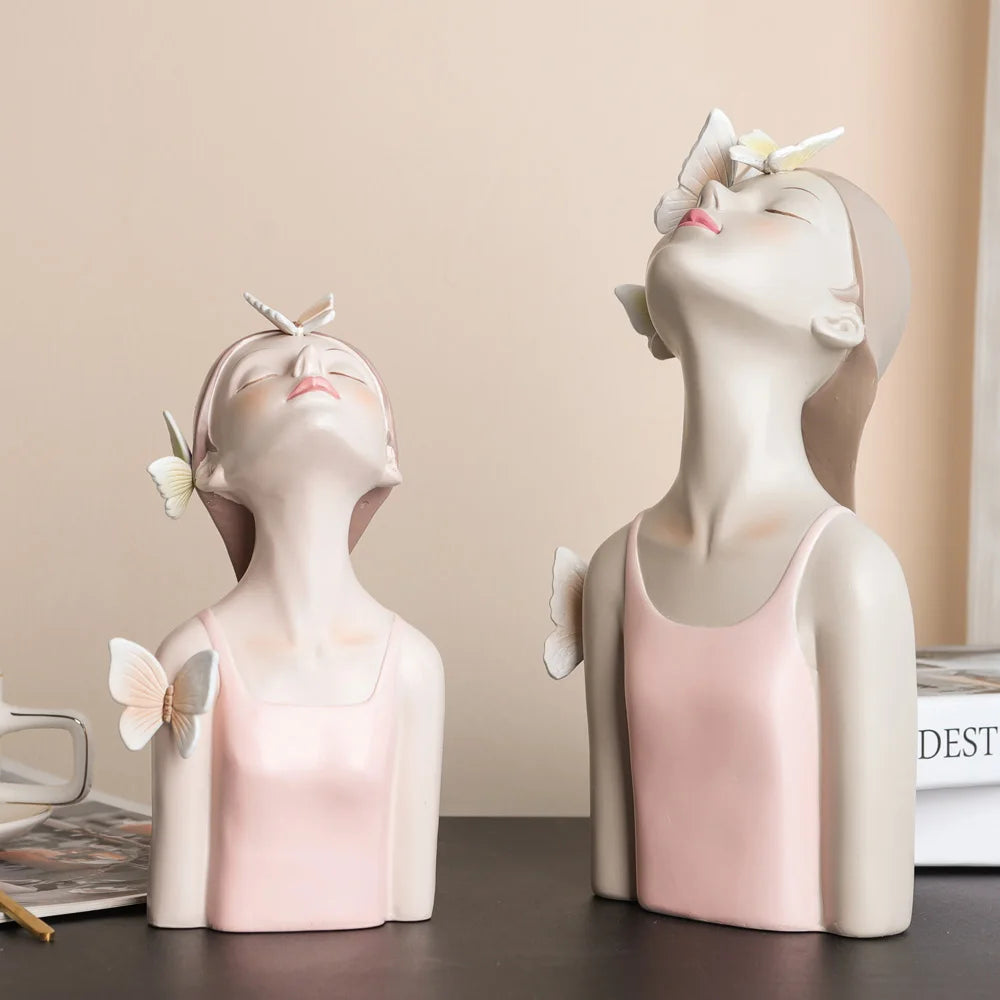 Butterfly Fairy Girl Statue