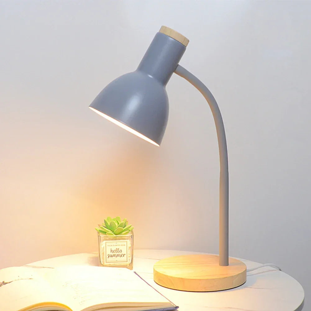Wood & Iron Desk Lamp
