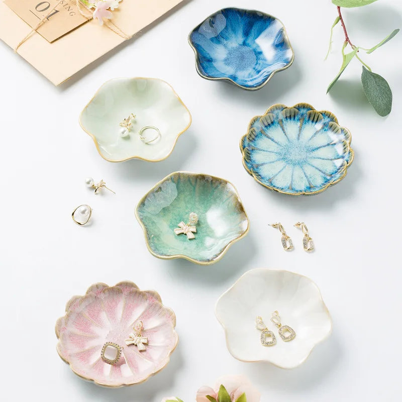 Lotus Ceramic Jewelry Tray