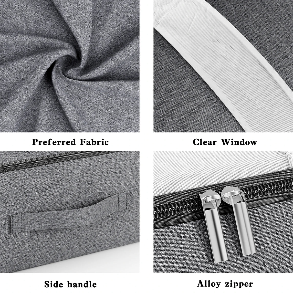 Collapsible Gray Storage Bag