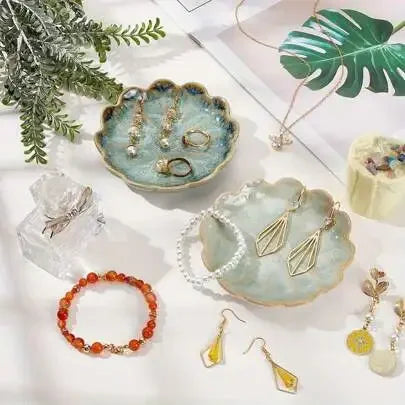 Lotus Leaf Ceramic Trinket Dish