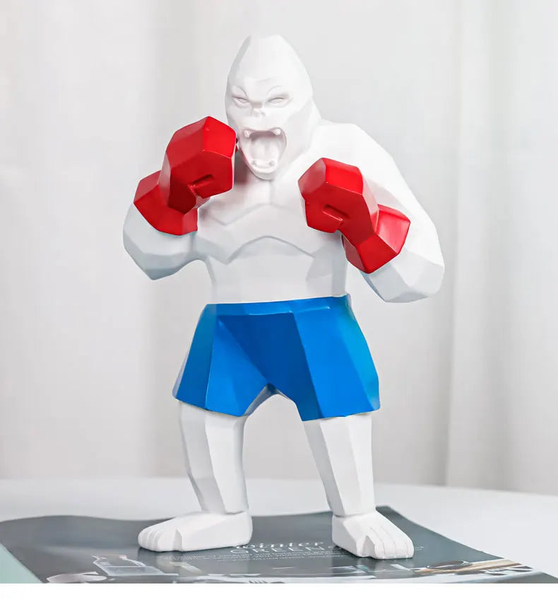 Boxing Gorilla Sculpture