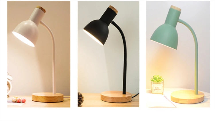 Wood & Iron Desk Lamp