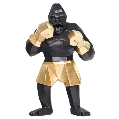 Boxing Gorilla Sculpture