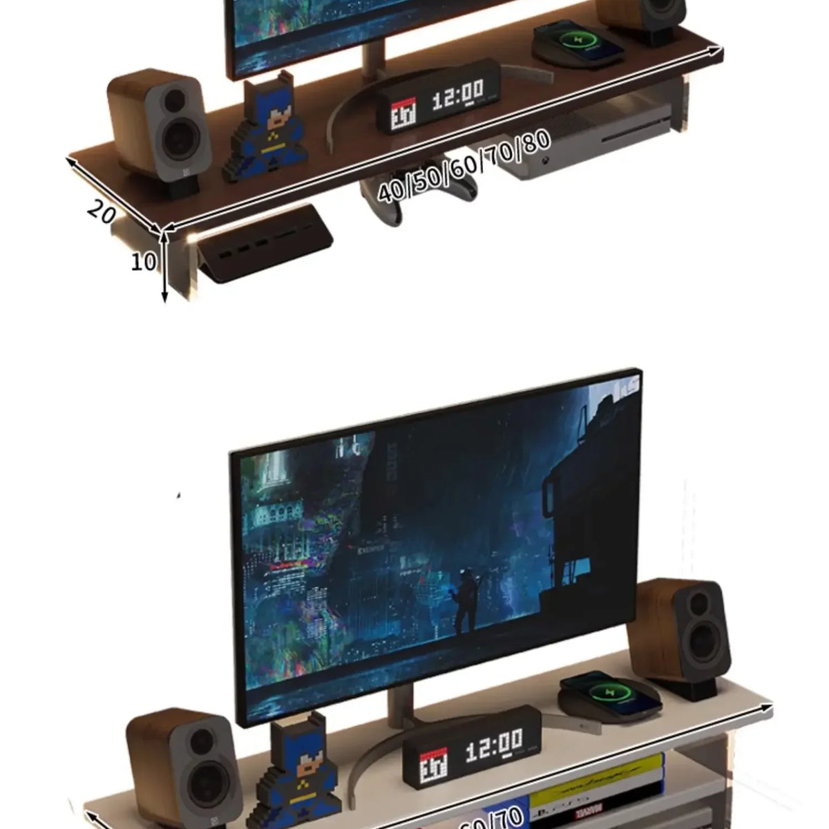 Clear Acrylic Monitor Stand