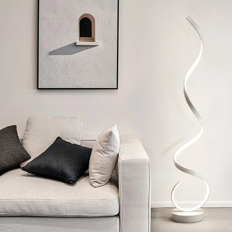 LED Spiral Floor Lamp