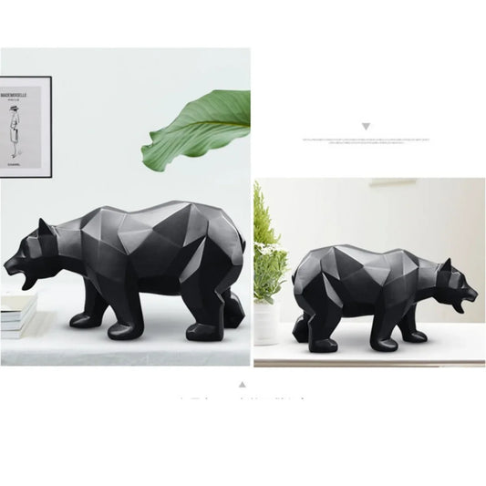 Geometric Bear Sculpture