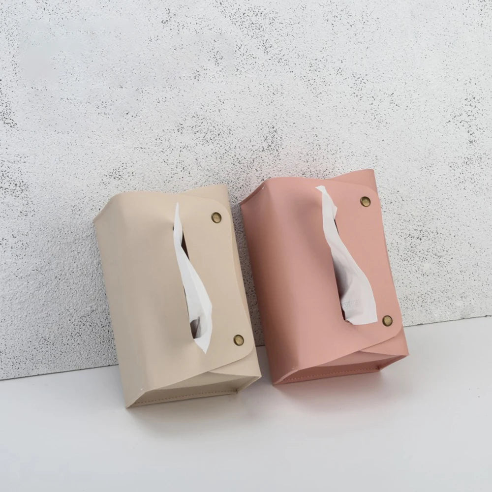 PU Leather Tissue Holder