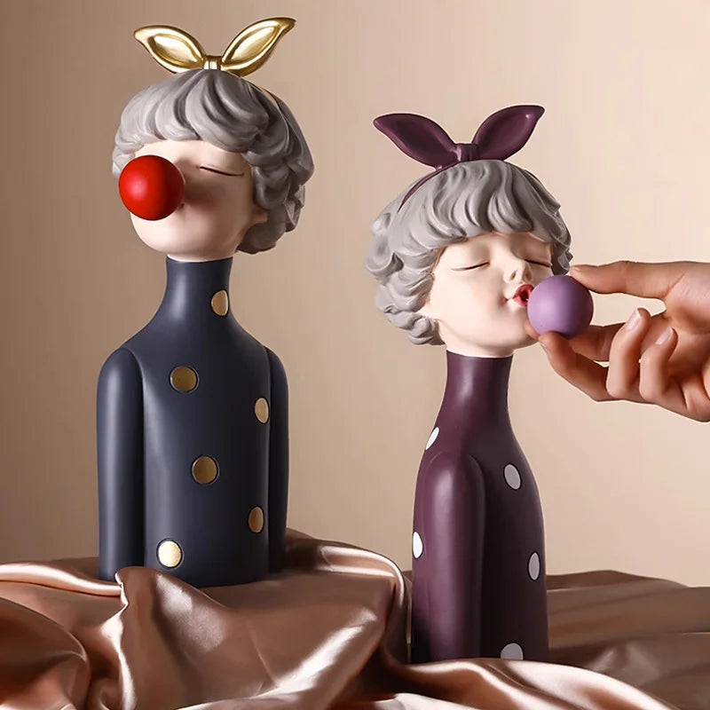 Bubble Gum Girl Statue