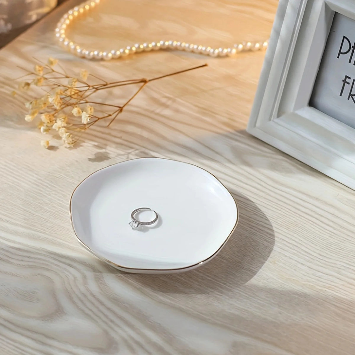 Personalized Initials Ceramic Ring Dish