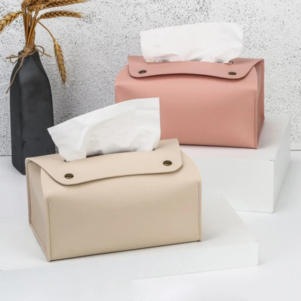PU Leather Tissue Holder
