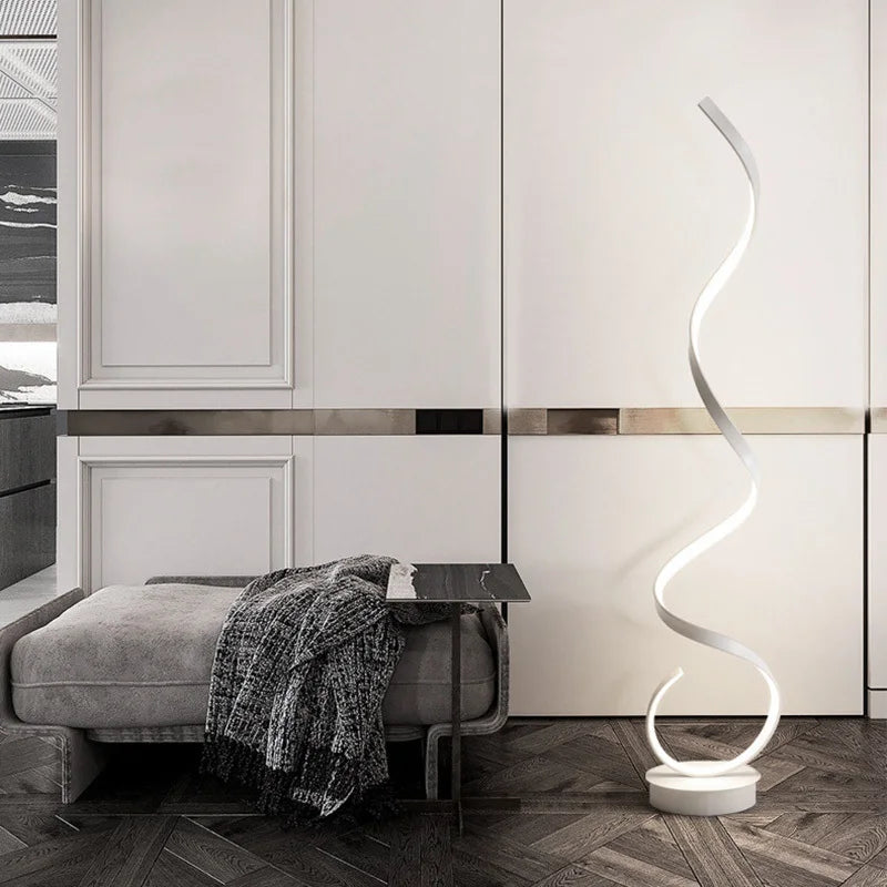 LED Spiral Floor Lamp