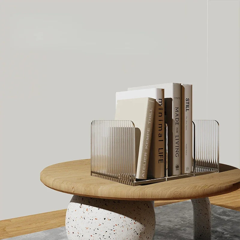 Transparent Bookends Stand