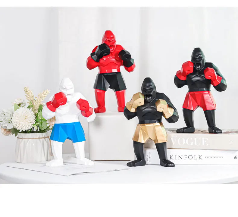 Boxing Gorilla Sculpture