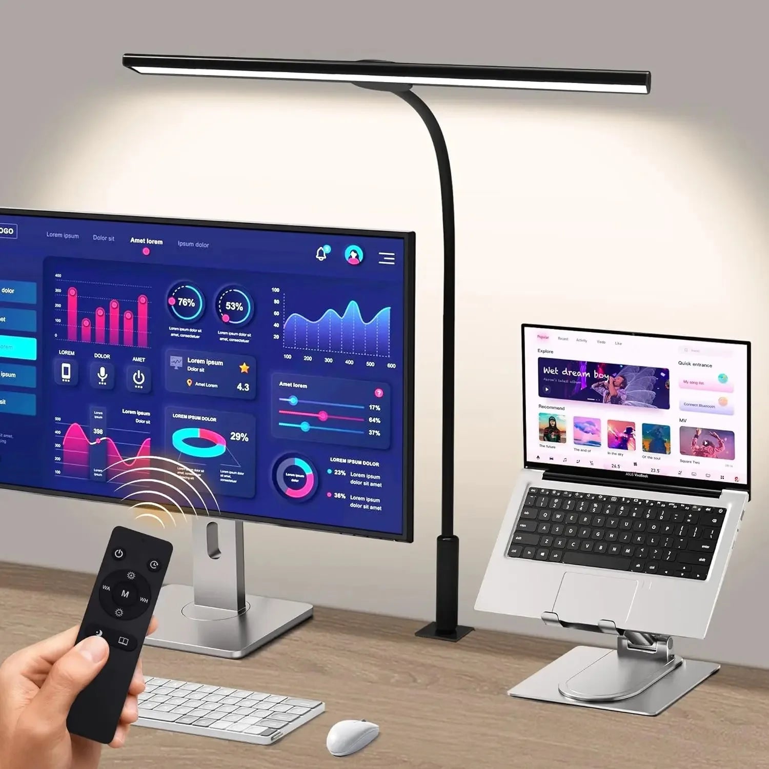 Desk Lamp with Remote
