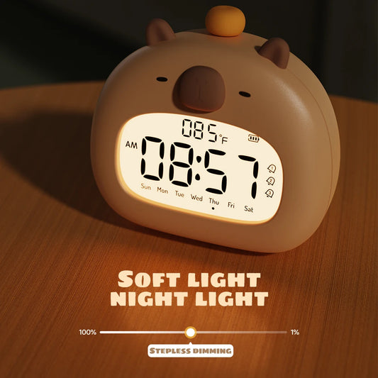 Capybara LED Kids Alarm Clock