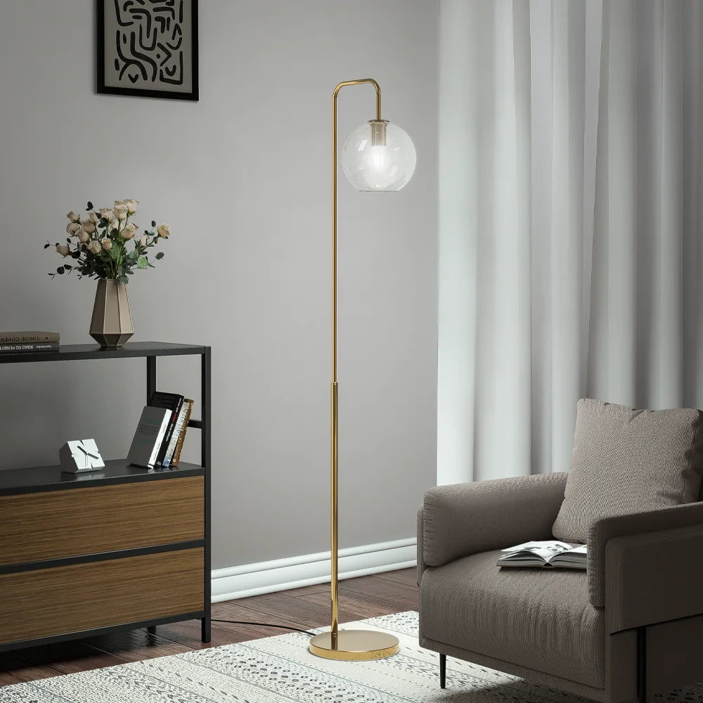 Gold Arc Floor Lamp
