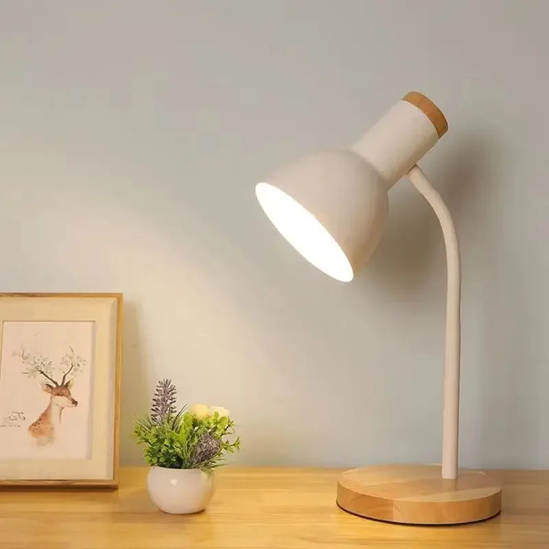 Wood & Iron Desk Lamp