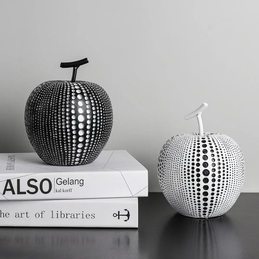 Abstract Polka Dot Apple Statue