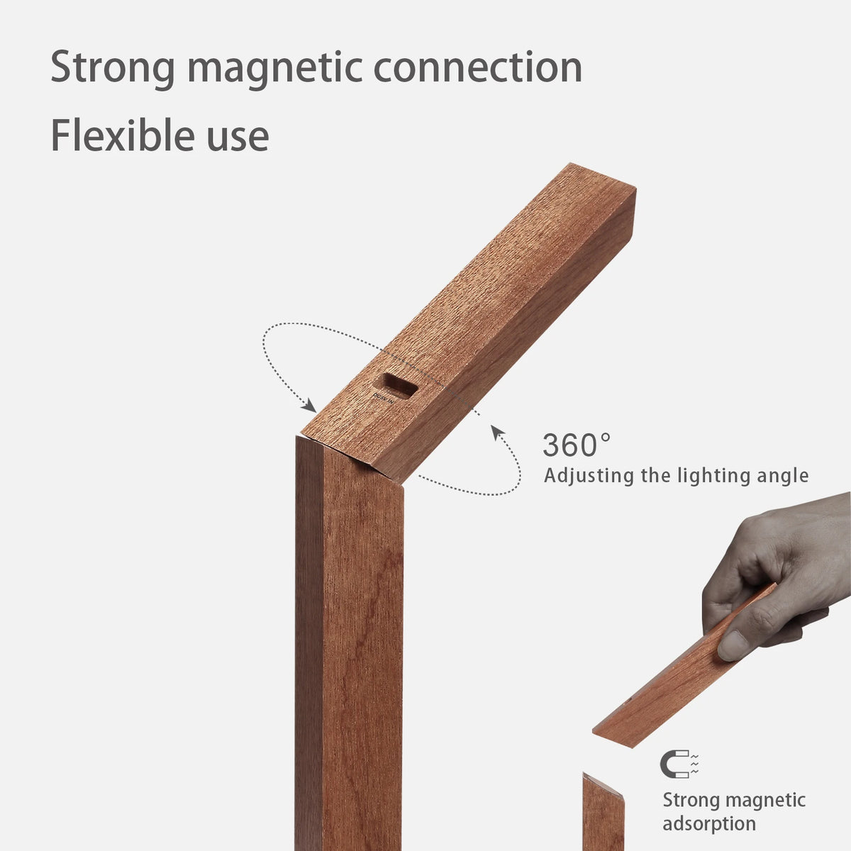 Rotating Wooden Lamp