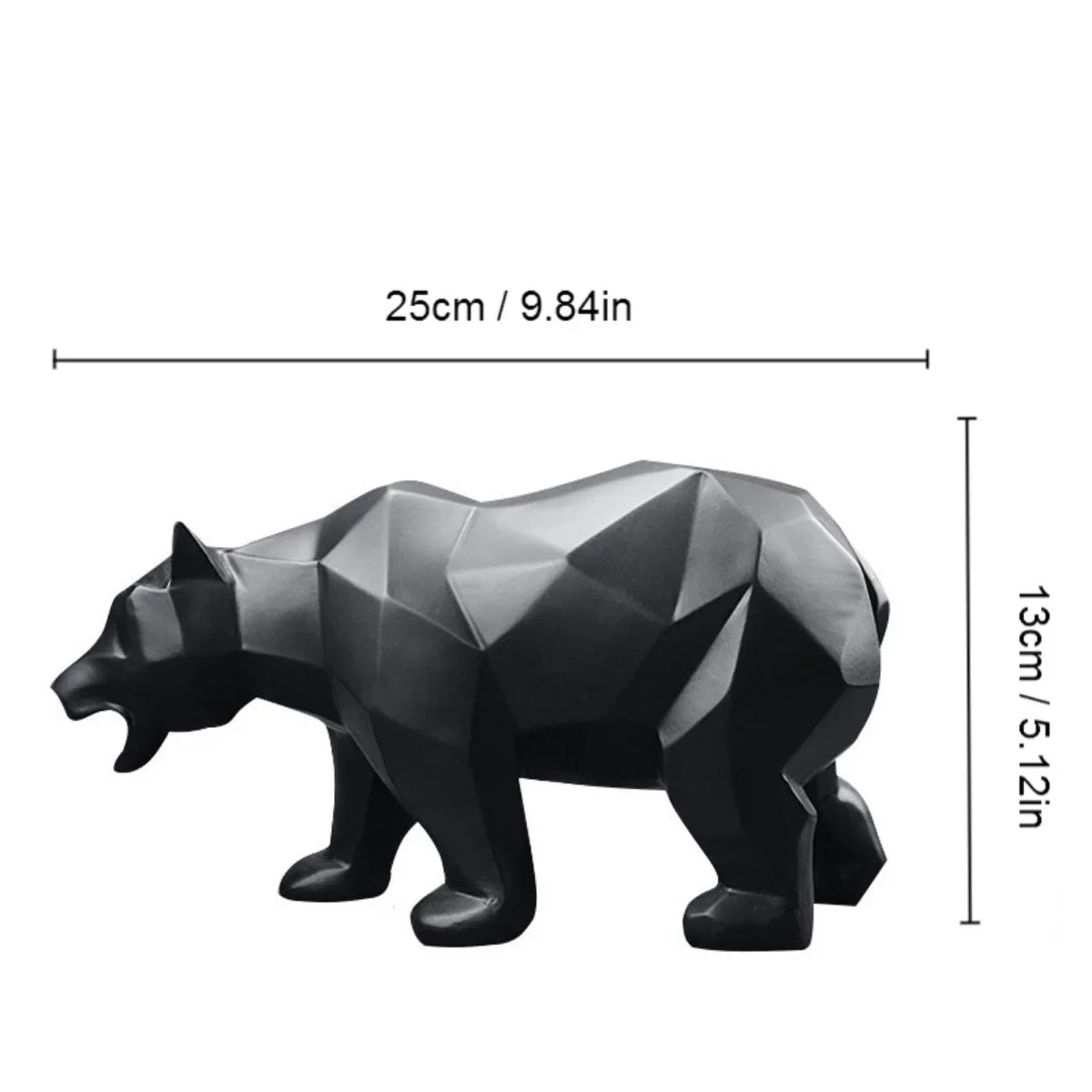 Geometric Bear Sculpture