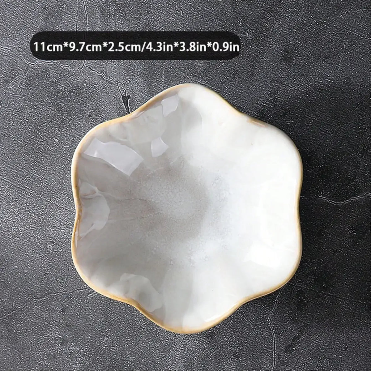 Lotus Leaf Ceramic Trinket Dish