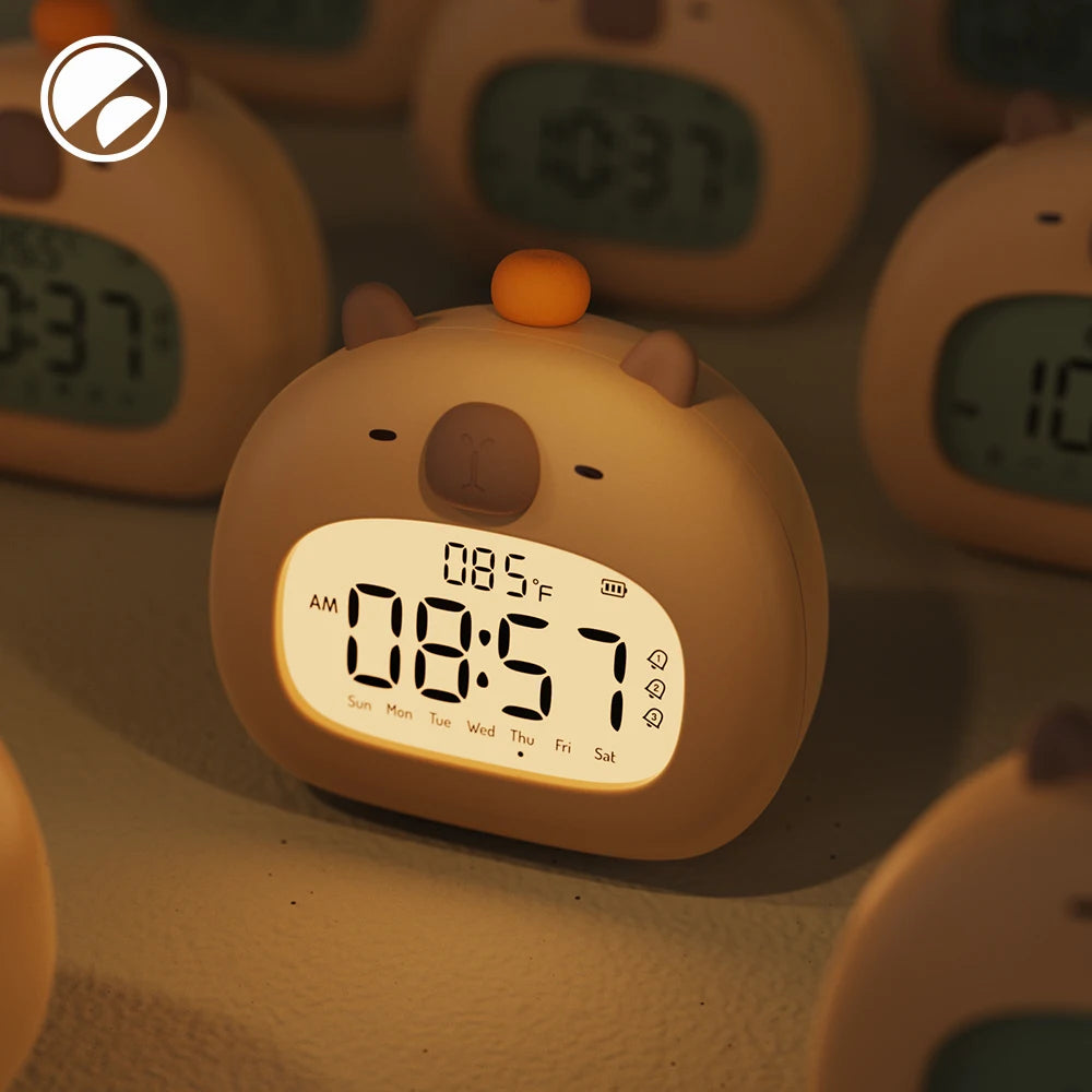 Capybara LED Kids Alarm Clock