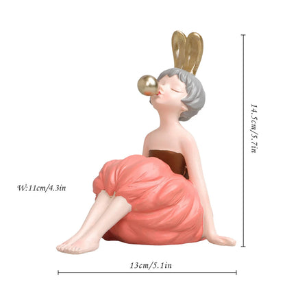 Bubble Gum Girl Figurine