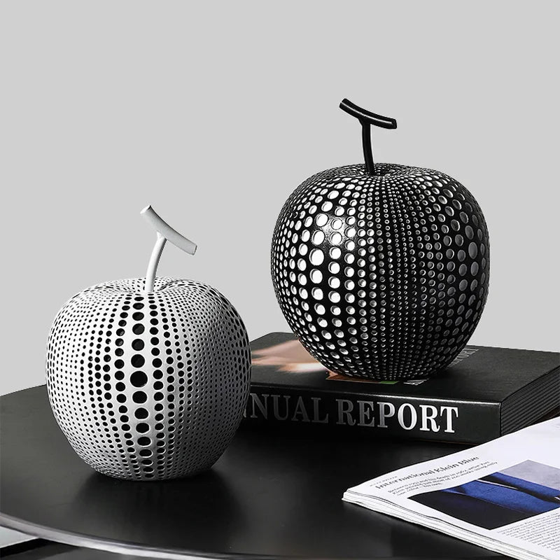 Abstract Polka Dot Apple Statue