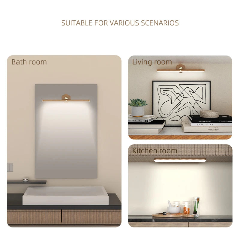 Magnetic Wooden LED Night Light