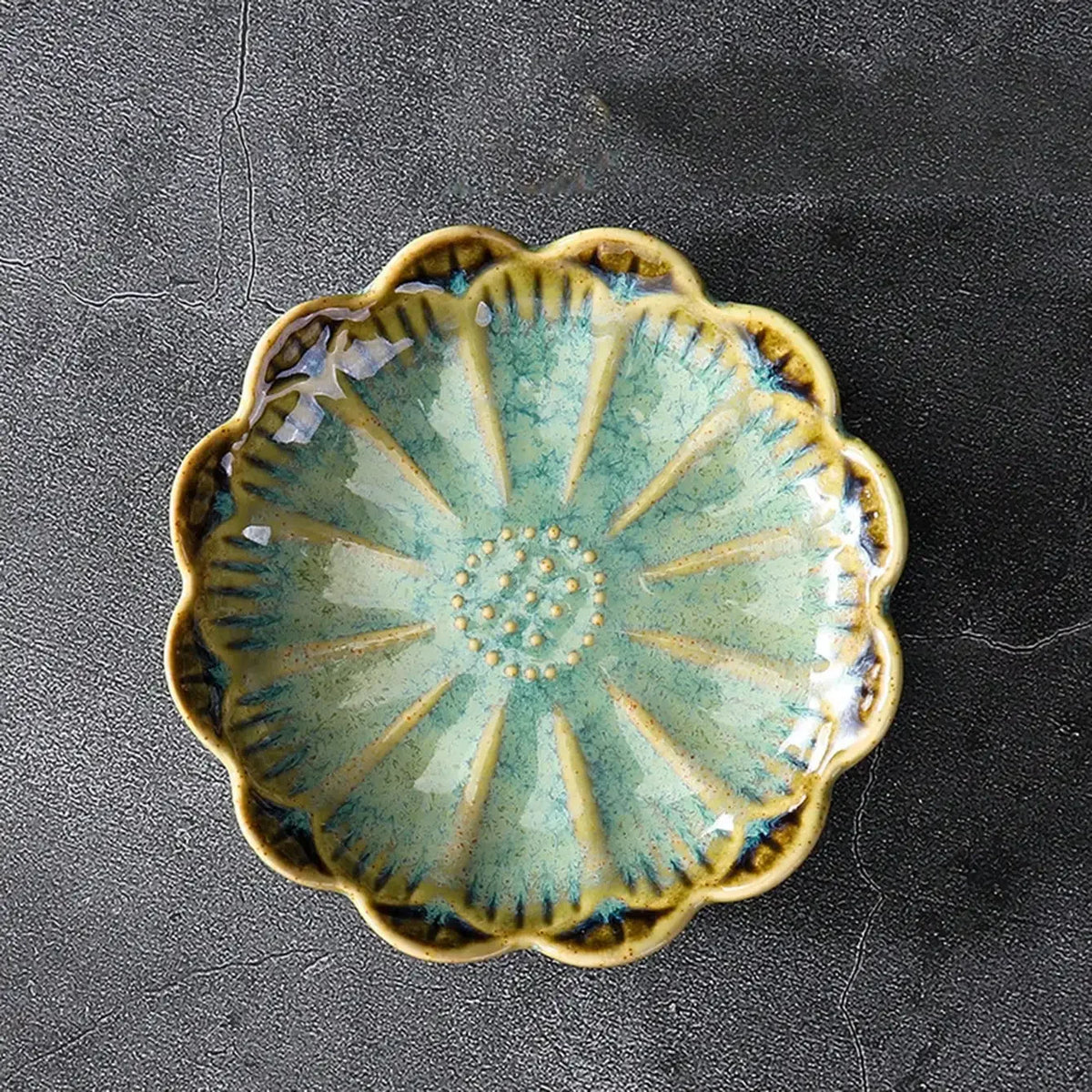 Lotus Leaf Ceramic Trinket Dish