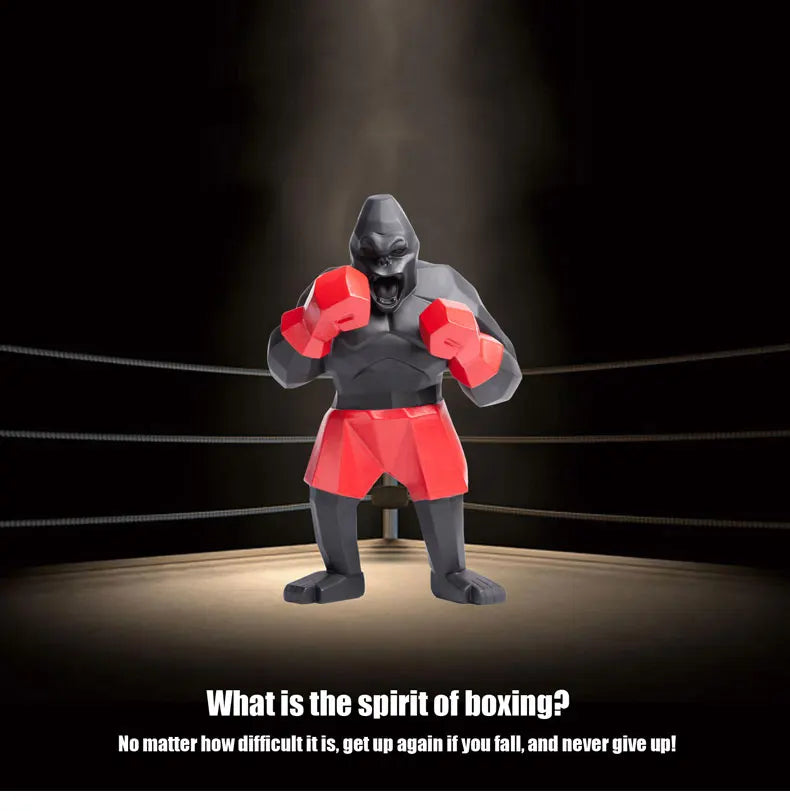 Boxing Gorilla Sculpture