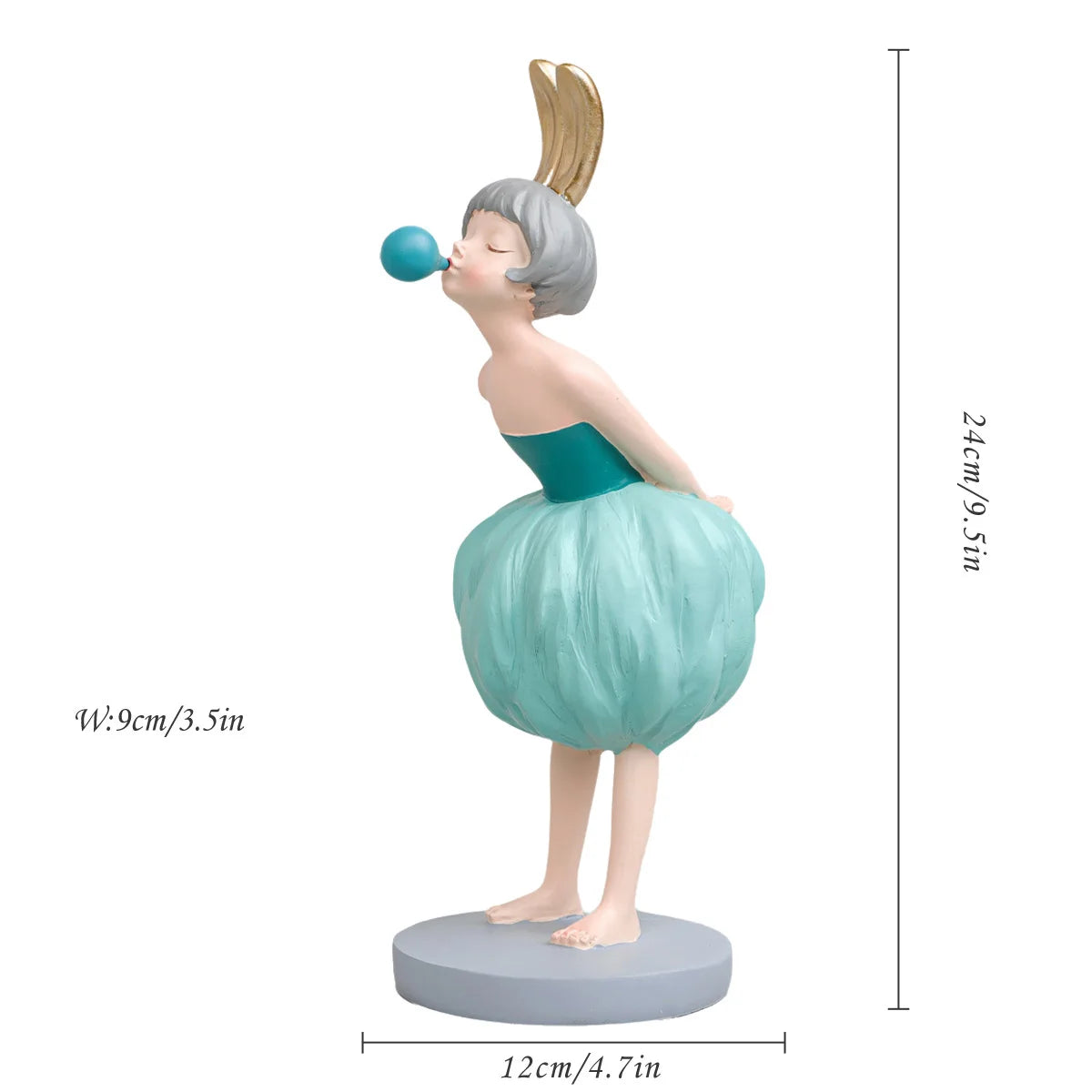 Bubble Gum Girl Figurine
