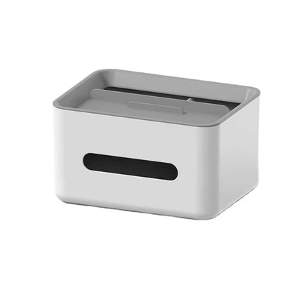 Gray Multifunctional Tissue Storage Box