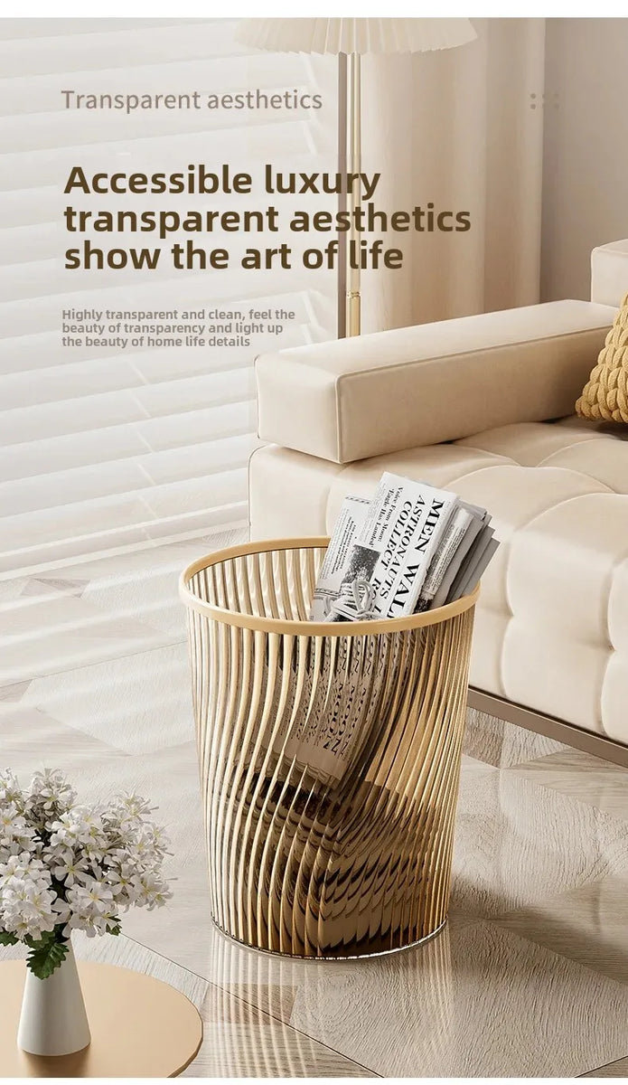 Clear Luxe Dustbin
